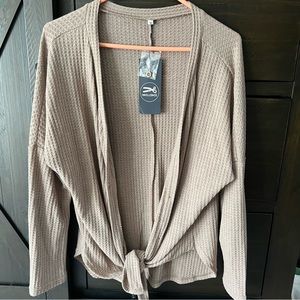 NWT Waffle Knit Dolman Sleeve Cardigan